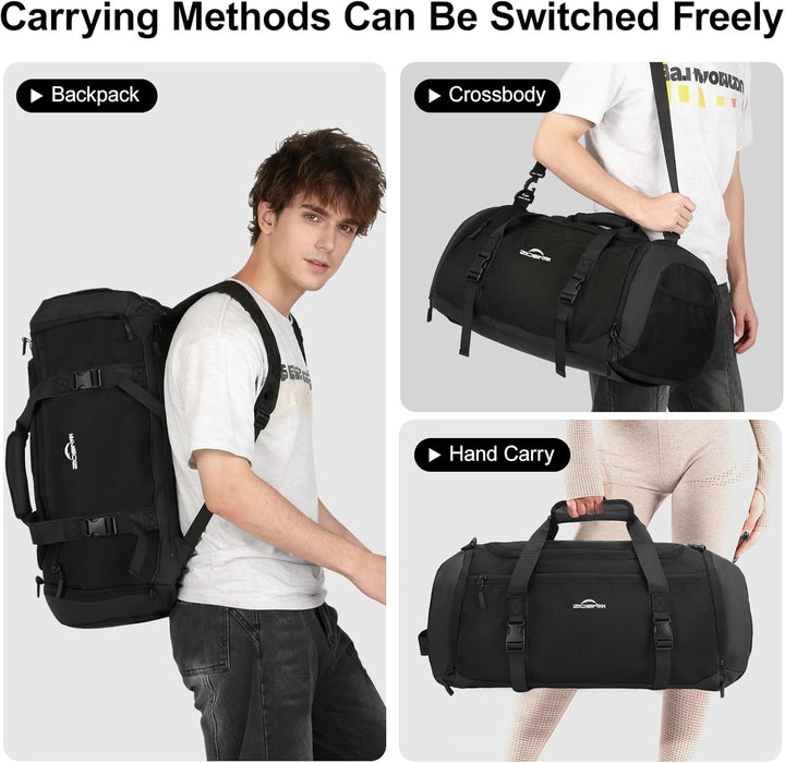 ZIOISNM Sporttasche Herren 36L Reisetasche, Sporttaschen mit Schuhfach, Nassfach und Wärmedämmungsfa