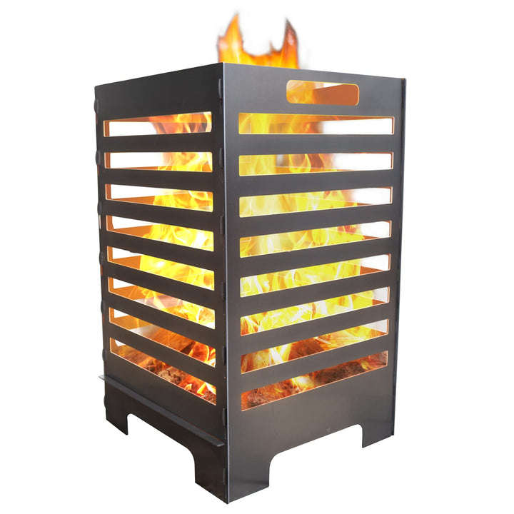tuning-art FK10 Feuerkorb Feuertonne Feuerschale Steckbar Gross 50x30x30, Grösse:Modern 45L, Modern