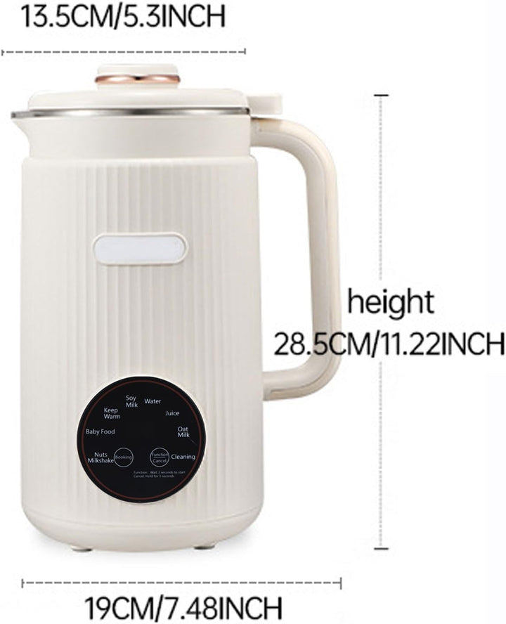 Irishom Nussmilchmaschine, Automatische Mandelmilchmaschine für selbstgemachte Pflanzenmilch, Hafer,