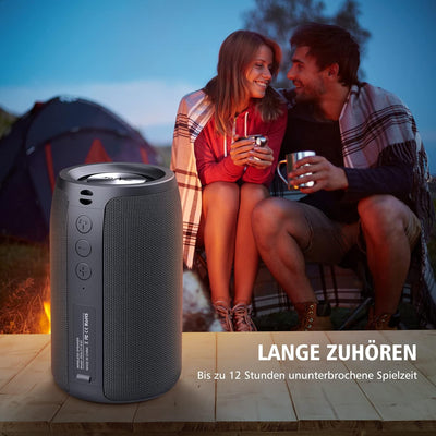 ZEALOT Bluetooth Lautsprecher,Musikbox Bluetooth mit USB/TF Karte/AUX,Bluetooth Box mit IPX5 Wasserd