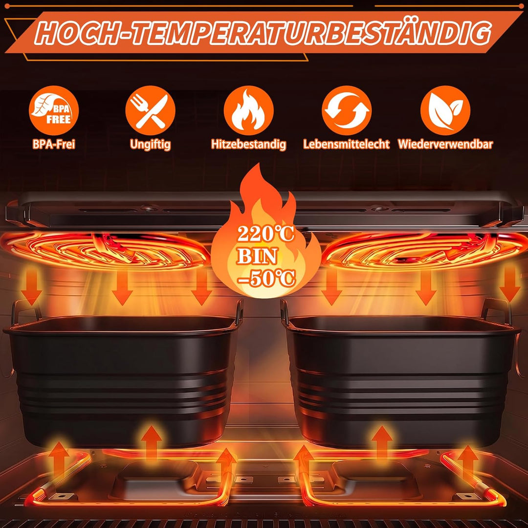 Heissluftfritteuse Silikonform für Ninja AF500EU AF500EUCP 10,4L | COSORI 10L Airfryer Zubehör Wiede
