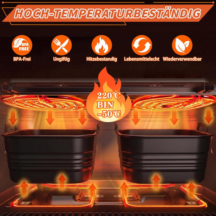 Heissluftfritteuse Silikonform für Ninja AF500EU AF500EUCP 10,4L | COSORI 10L Airfryer Zubehör Wiede