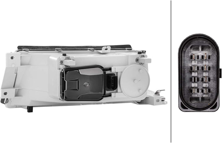 HELLA 1AJ 010 202-041 Halogen-Hauptscheinwerfer - rechts - für u.a. Skoda Octavia I (1U2), Rechts
