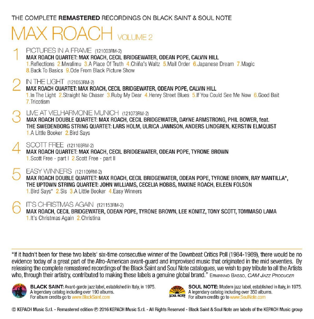 Max Roach Vol.2, Audio-CD
