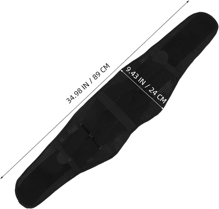 Hebegurt für Krafttraining Herren, Verstellbar, Schwarz, Polyester