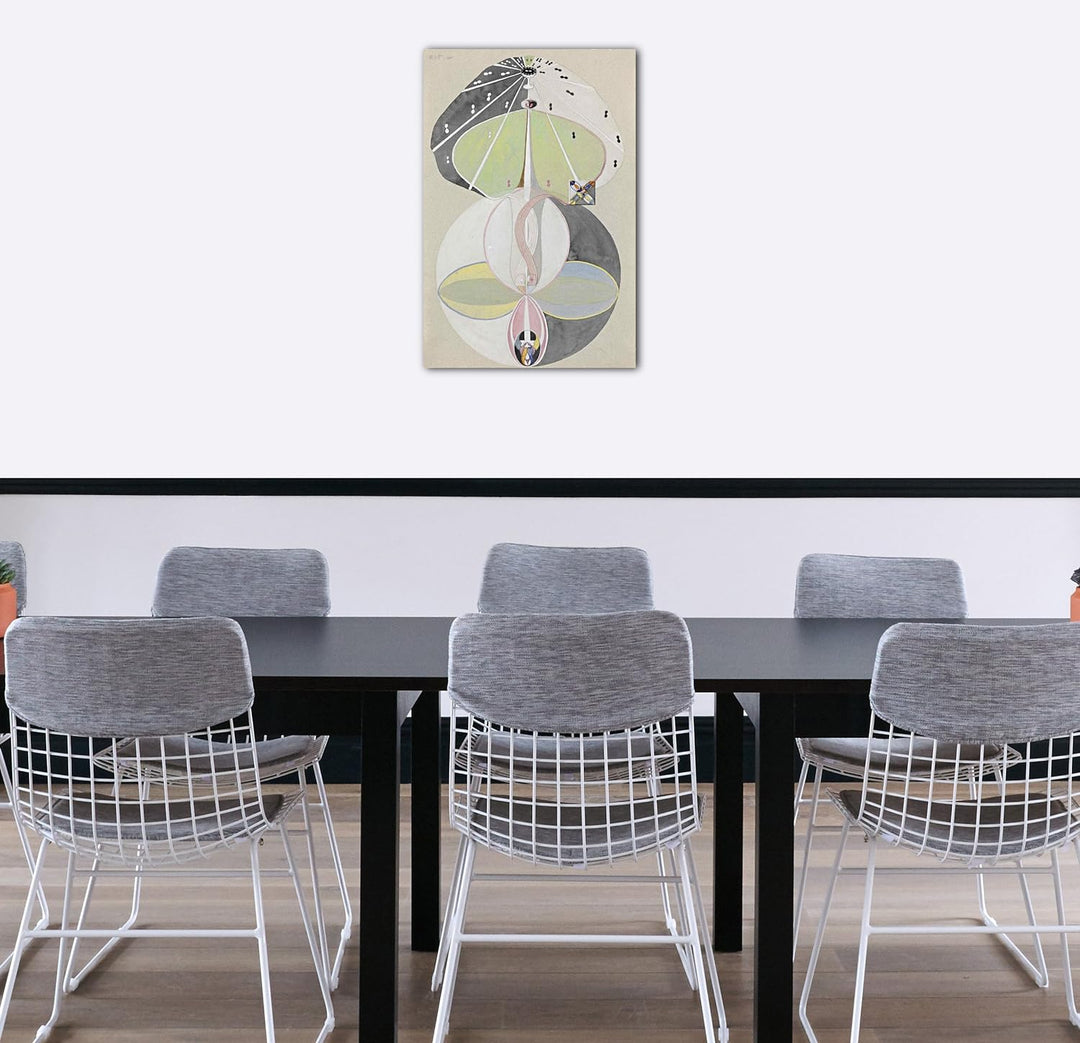 Printed Paintings Leinwand (60x80cm): Hilma af Klint - Tree of Knowledge, Nr. 5 60x80 cm, 60x80 cm