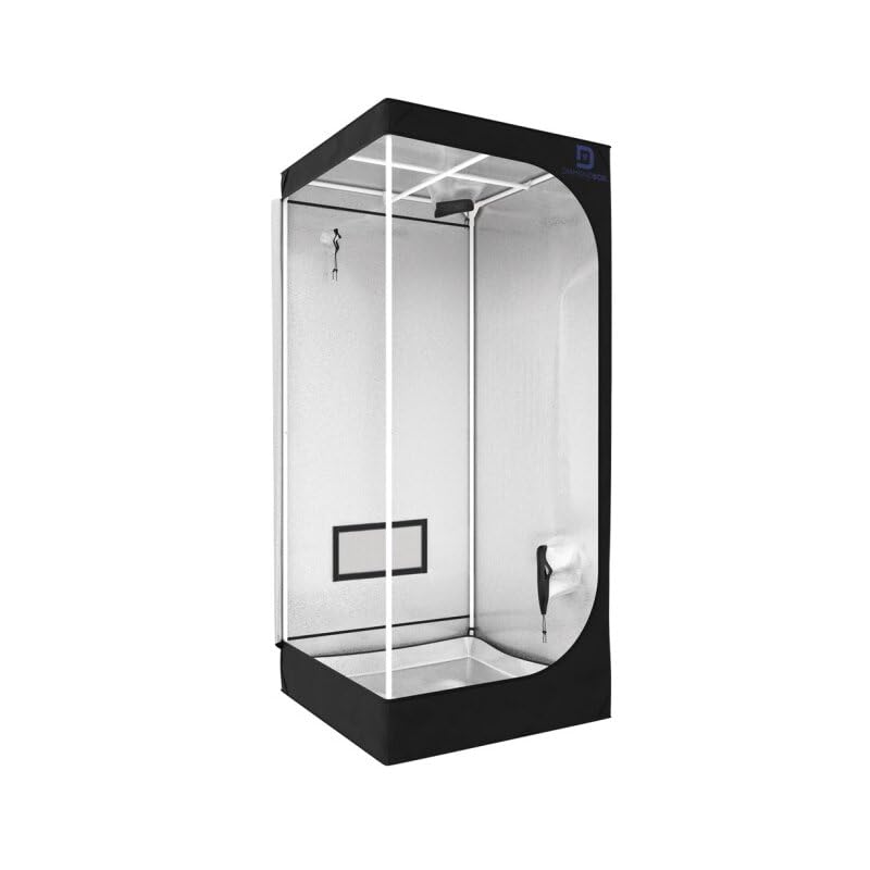 Easy Act Growzelt Silver Line SL110 110x110x200 cm, reflektierende Growbox mit Mylar-Innenfolie und