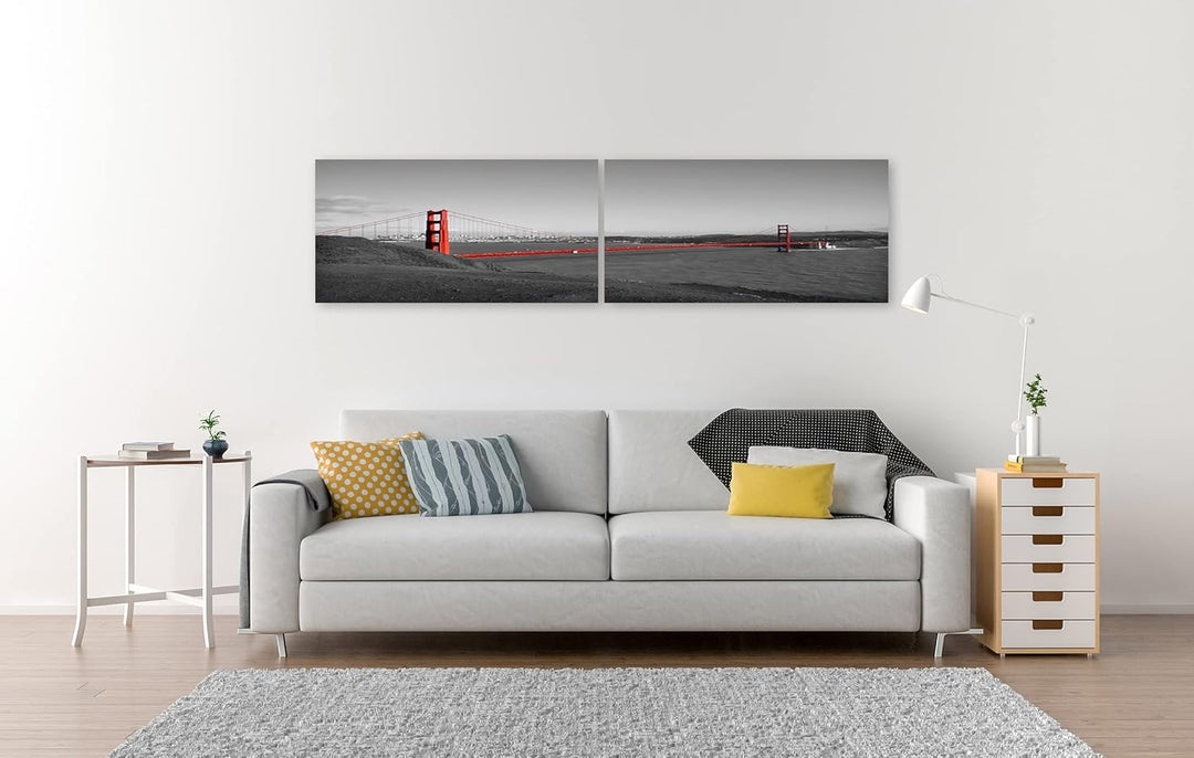 islandburner Bild auf Leinwand Golden Gate Bridge San Francisco Usa Bilder Wandbilder Poster Leinwan