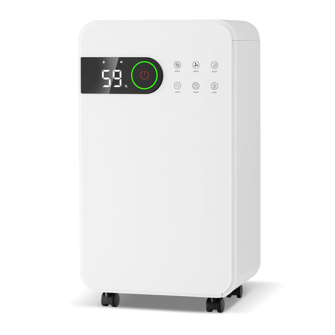 RELAX4LIFE Luftentfeuchter Elektrisch, 15L/24H, 2,3L Wassertank, Raumentfeuchter Schlafmodus & 24h T