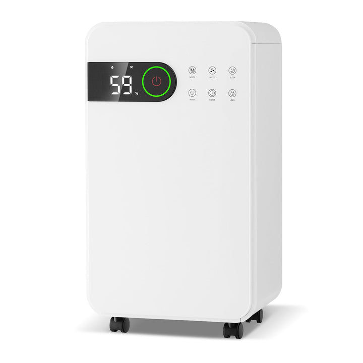 RELAX4LIFE Luftentfeuchter Elektrisch, 15L/24H, 2,3L Wassertank, Raumentfeuchter Schlafmodus & 24h T