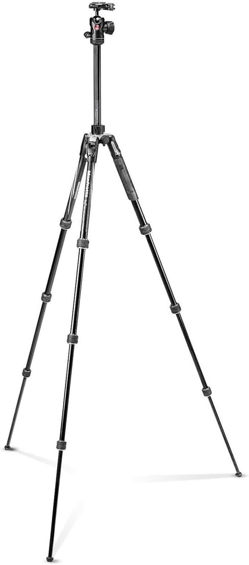 Manfrotto Befree Advanced Kamera Stativ Kit mit Drehverschluss Reisestativ Kit mit Kugelkopf tragbar