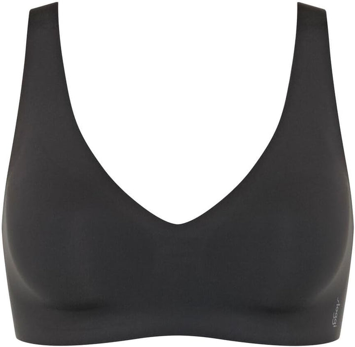 Sloggi - Zero Feel 2.0 - Damen - BH ohne Bügel - Breite Träger - Atmungsaktiv S Schwarz, S Schwarz