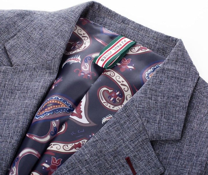PJ PAUL JONES Sakko Herren Sportlich Regular Fit Freizeit Blazer 2 Knöpfe Business Anzugjacke, Dunke