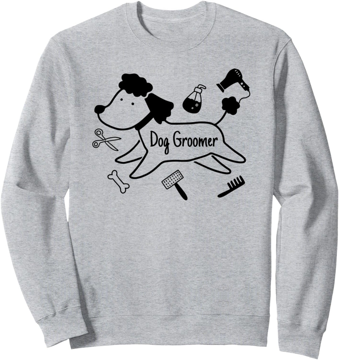 Hundefriseur Bekleidung Tierhaare Fellpflege Welpen Stylist Pudel Sweatshirt