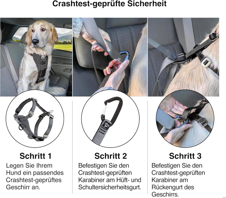 Kurgo Tru-Fit Hundegeschirr, Crash-Test-erprobtes Auto-Sicherheitsgurt, Für Hunde von 2 bis 5 kg, Gr