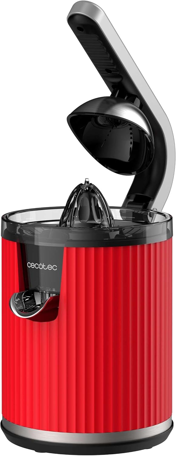 Cecotec Elektrische Zitruspresse mit Arm für Orangen und Zitrusfrüchte Xqueeze RetroJuice 600 Red. 6