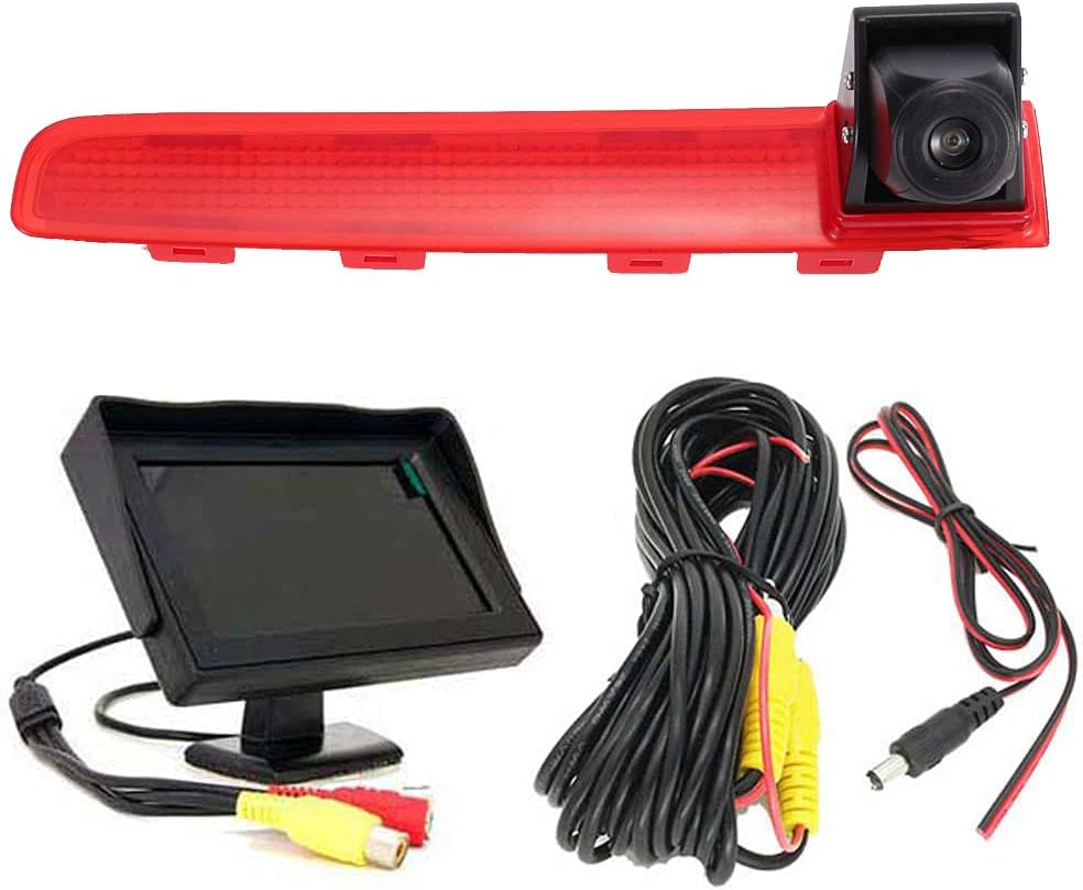 Auto Drittes Dach Original-Bremslicht-Rückfahrkamera, Ersatz für VW T5 Multivan T6 Caravelle Heckkla