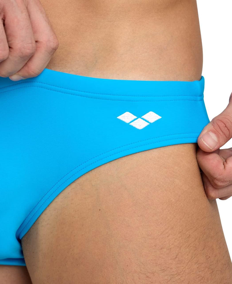 ARENA Herren Santamarias R Swim Briefs 8 Turquoise-white, 8 Turquoise-white