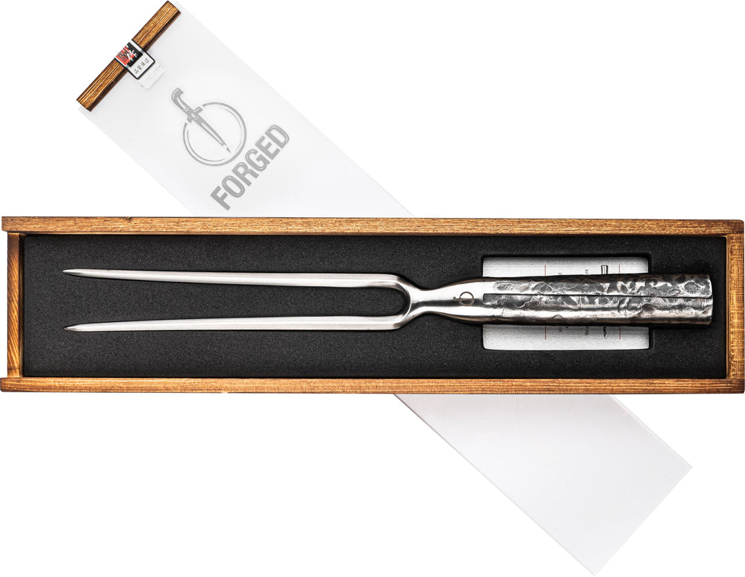 Forged Brute/Intense Fleischgabel 32cm, in Holzkiste