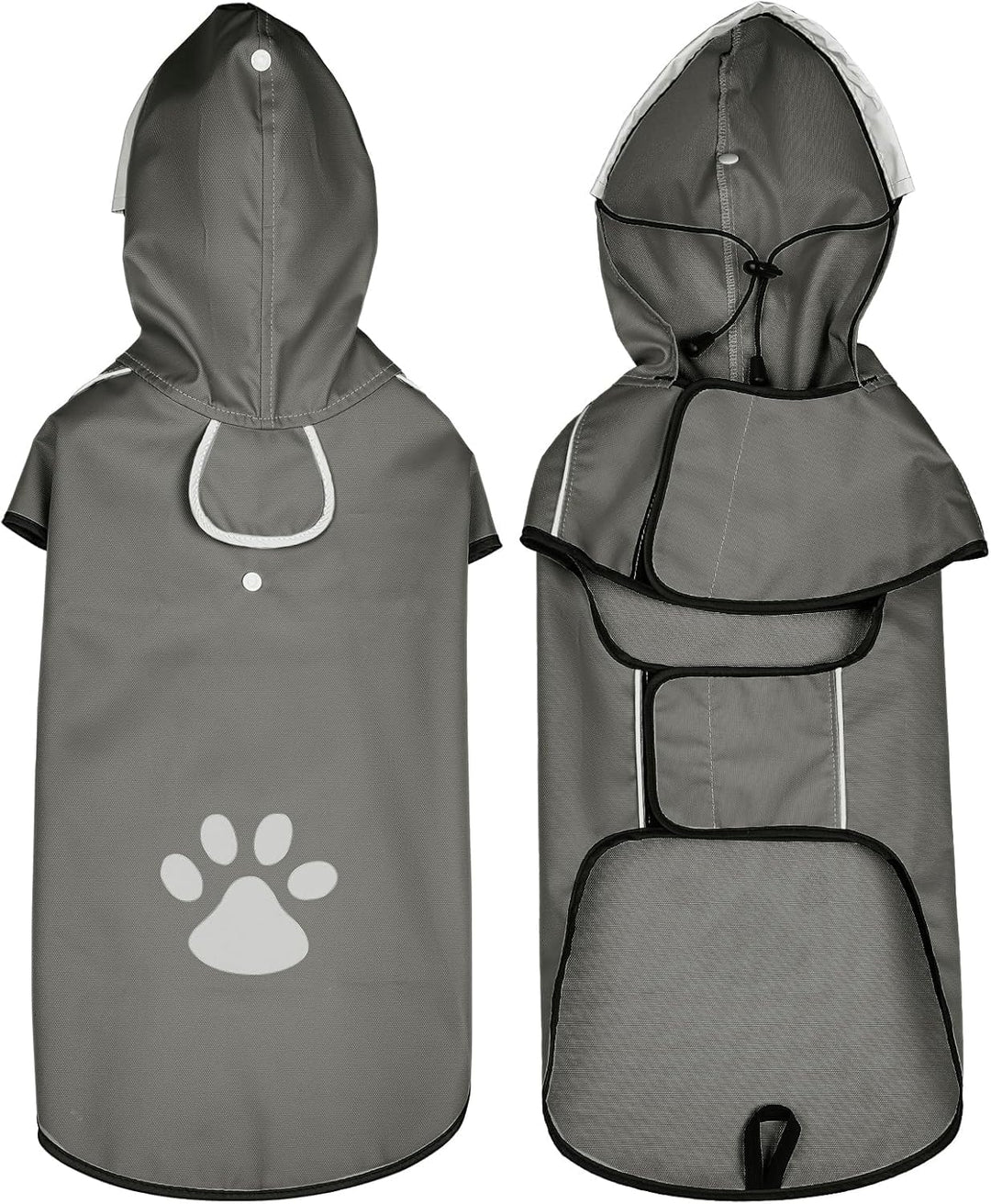 Hunde Regenjacke DQGHQME Haustier Hund Regenmantel mit Kapuze, Einstellbare Hunderegenmantel, Hundem