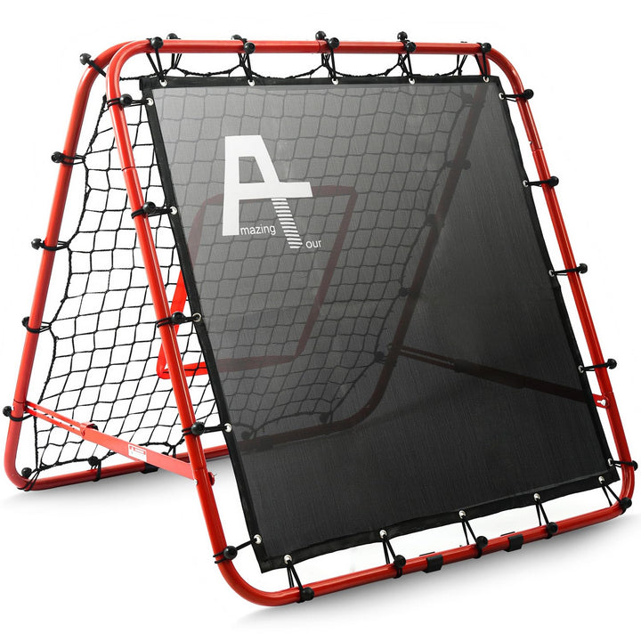 Doppelseitige Rebounder Net Fussball Training Ausrüstung, 100/120/180cm, Fussball Tor Kickback Ziel