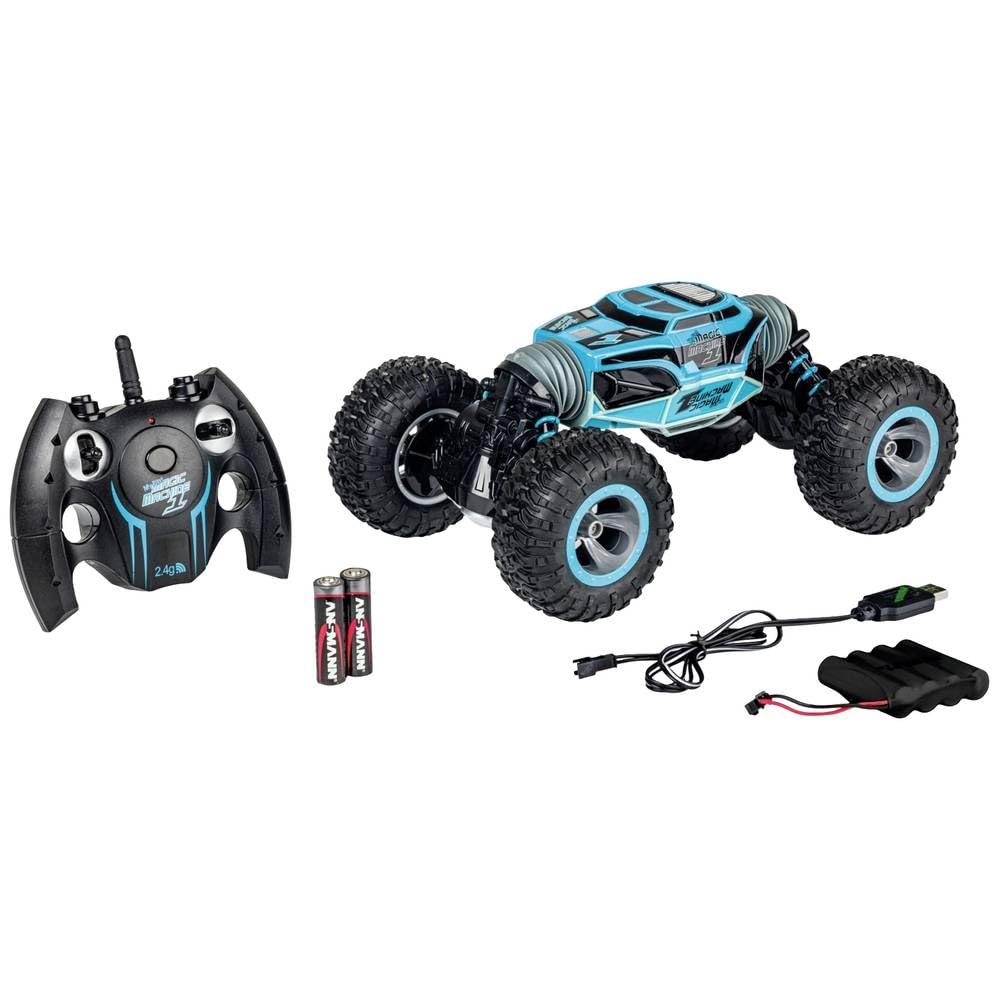 Carson 500404230-1:10 My First Magic Machine Blau 2.4G 100% RTR, Ferngesteuertes Auto/Fahrzeug, RC-F