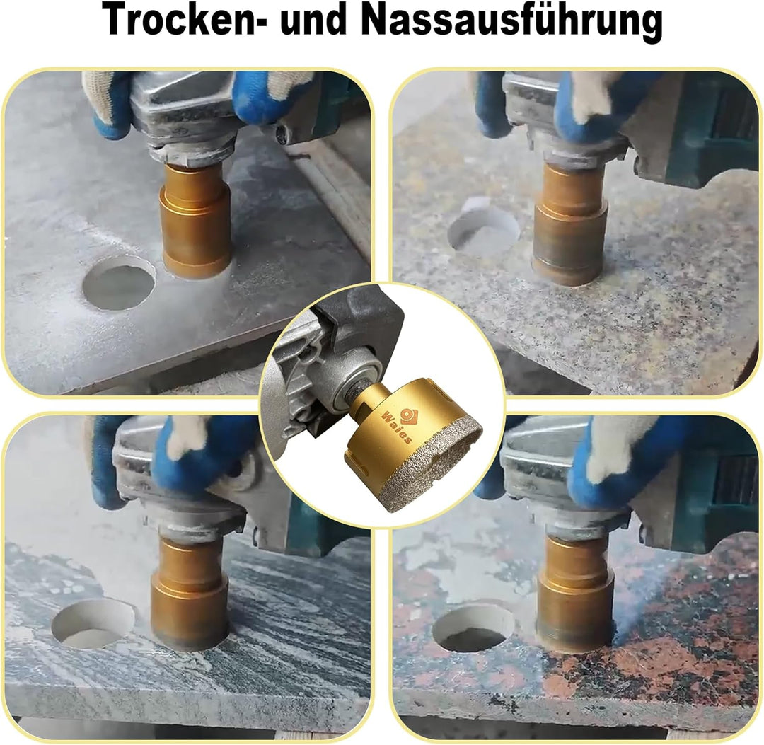 68mm Diamant Trockenbohrer M14 Fliesenbohrer Diamant Bohrkrone - Lochsäge für Keramik, Granit, Porze