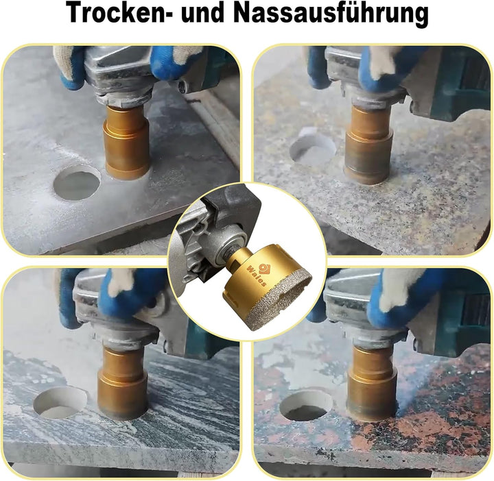 68mm Diamant Trockenbohrer M14 Fliesenbohrer Diamant Bohrkrone - Lochsäge für Keramik, Granit, Porze