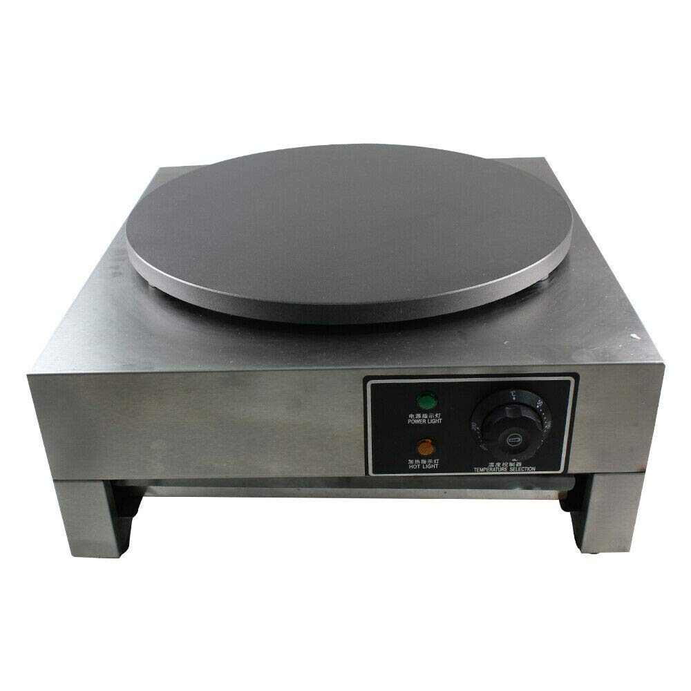 Acesunny Edelstahl Crepes Maker Crepesgerät Crepesplatte Crepe Crepesplatte Pfannkuchen 3KW Crepe Ma