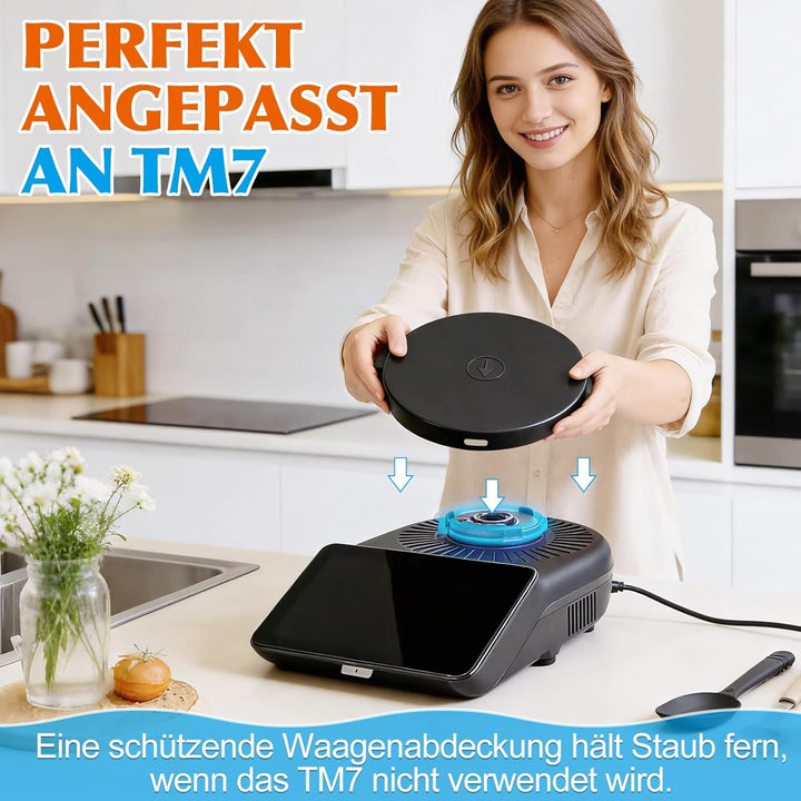 SelfTek Wiegebase für Thermomix TM7 Zubehör - Wiegeplatte Silicone Verwandelt TM7 Zur Plattformwaage