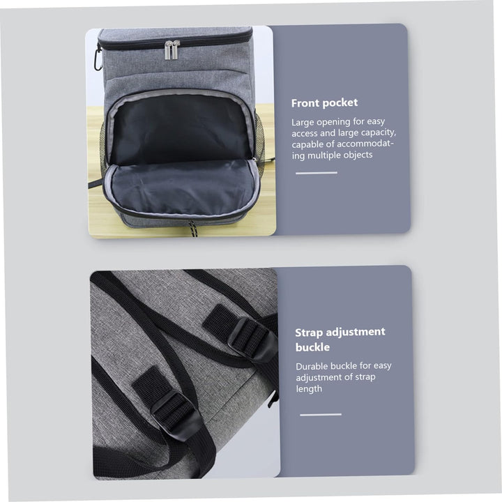 Thermo-Rucksack, 36 Dosen, Picknick-Rucksack, isoliert, wasserdicht, auslaufsicher, isoliert, für Ca