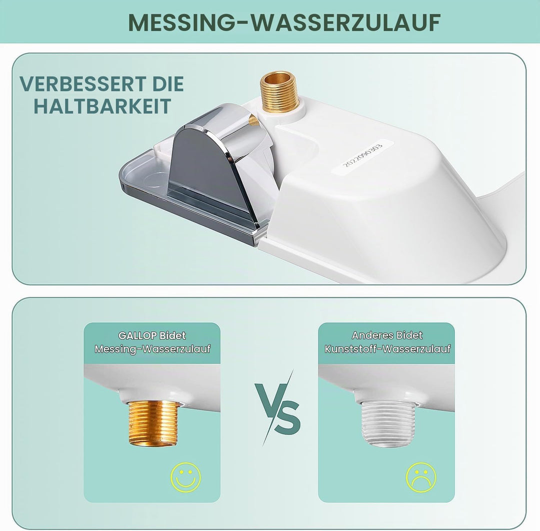 Bidet-Aufsatz für Toilette – nicht elektrischer Kaltwasser-Bidet-Toilettenaufsatz, einstellbarer Was