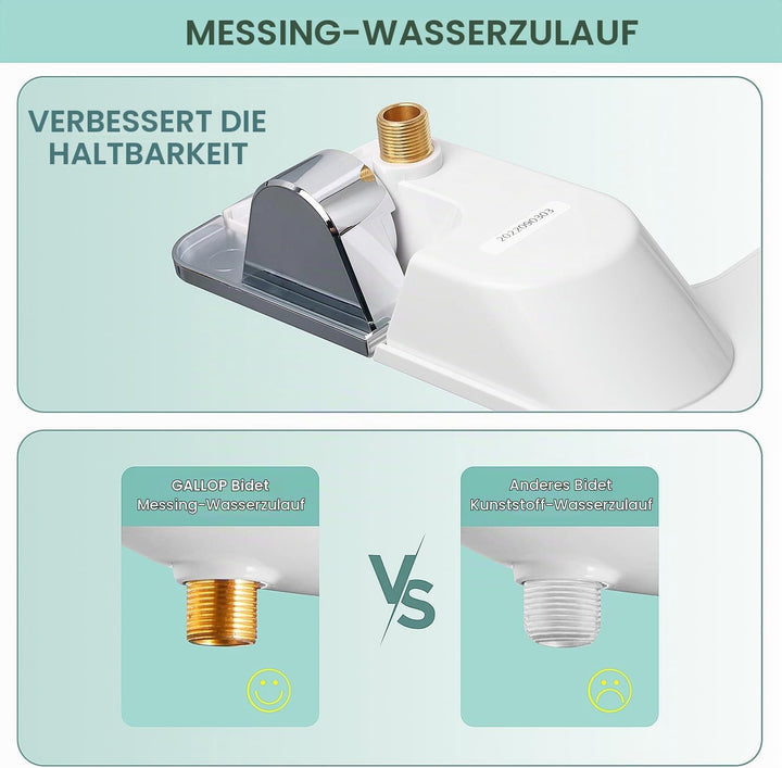 Bidet-Aufsatz für Toilette – nicht elektrischer Kaltwasser-Bidet-Toilettenaufsatz, einstellbarer Was