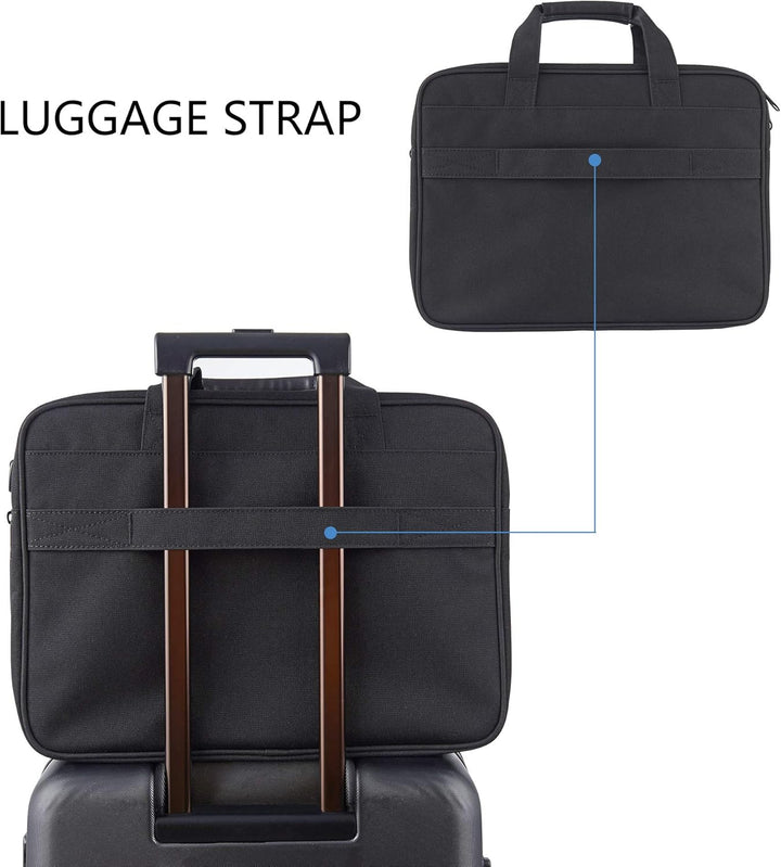 KROSER LaptopTasche 18" Upgrade Erweiterbare Leichte Aktentasche für 17,3" Laptop Premium Arbeitstas