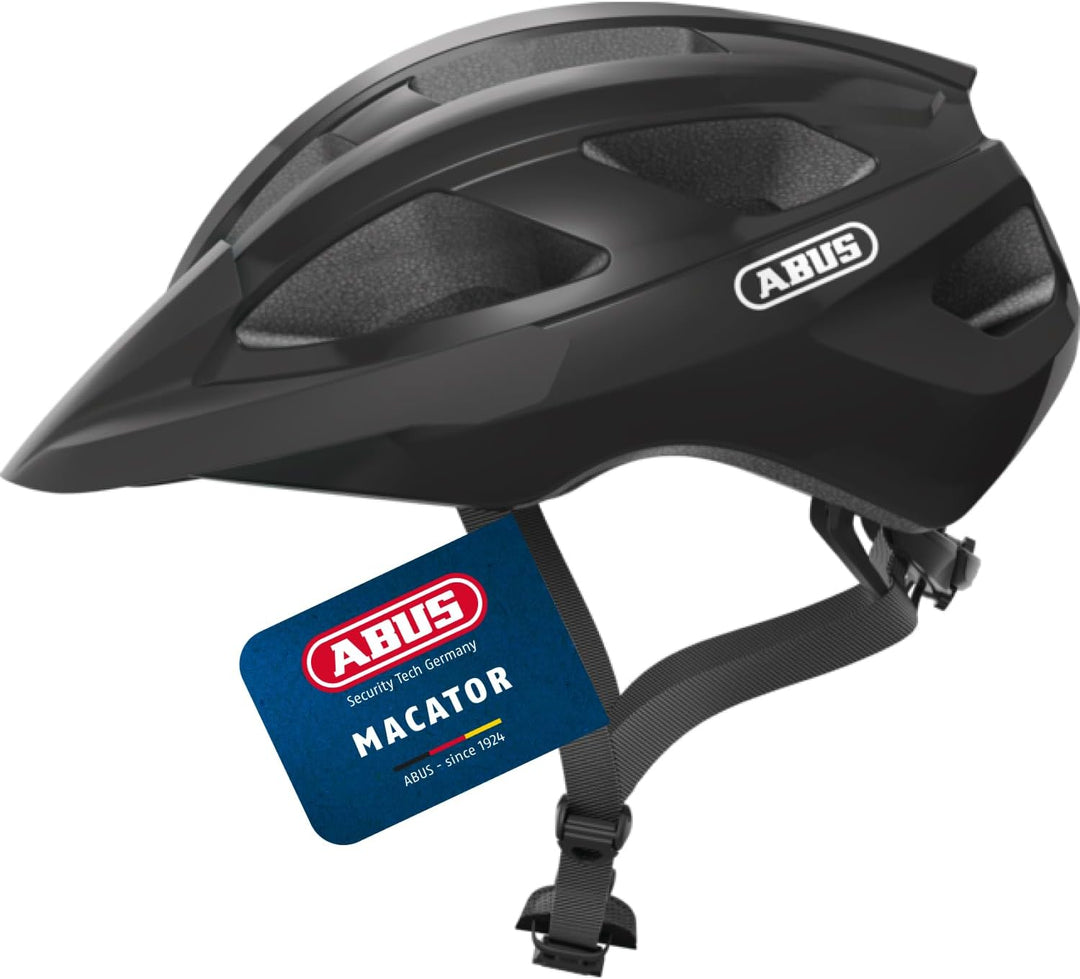 ABUS Rennradhelm Macator - sportiver Fahrradhelm für Einsteiger - auch für Zopfträger/-innen - für D