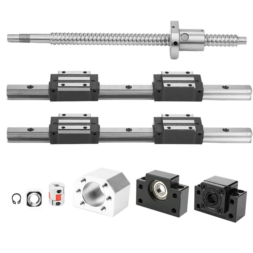300mm Linearführungsschiene, 2 Stk. HGR15-300mm Linearführungsschiene & 1 Stk. RM1605-300mm Kugeluml