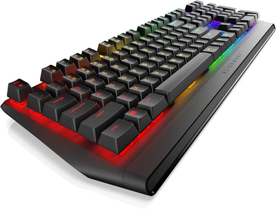 Alienware AW410K mechanische Kabelgebebundene Gaming Tastatur - US (QWERTY) | AlienFX-RGB | Cherry M