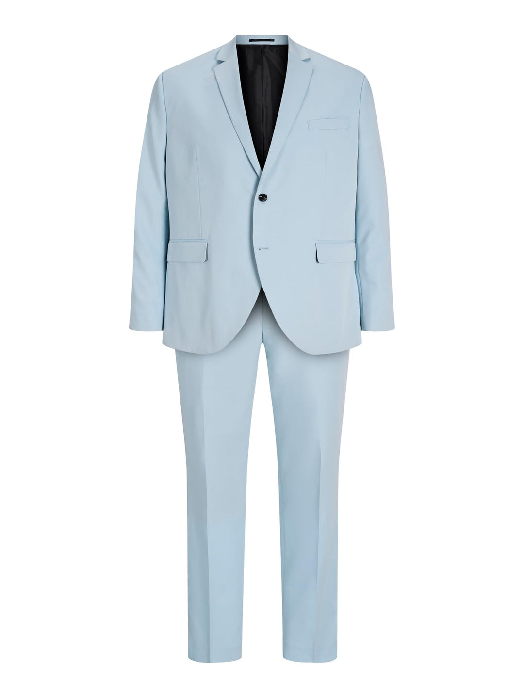 JACK & JONES Male Einreihiger Blazer und Hose Plus Size Regular Fit Anzug 62 Grosse Grössen Chambray