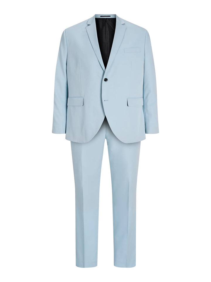 JACK & JONES Male Einreihiger Blazer und Hose Plus Size Regular Fit Anzug 62 Grosse Grössen Chambray