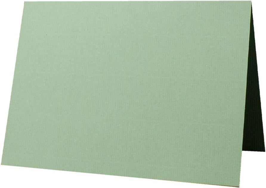 100 x Kartenpaket mit gefütterten Brief-Umschlägen - gerippt - DIN A6/C6 - Olive-Grün - 10,5 x 14,8