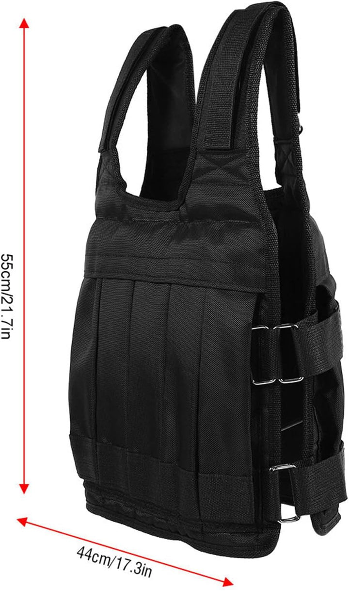 Verstellbare Gewichtsweste, Krafttrainingsweste, 50 Kg, Trainingsjacke, Oxford-Stoff, Stossdämpfung