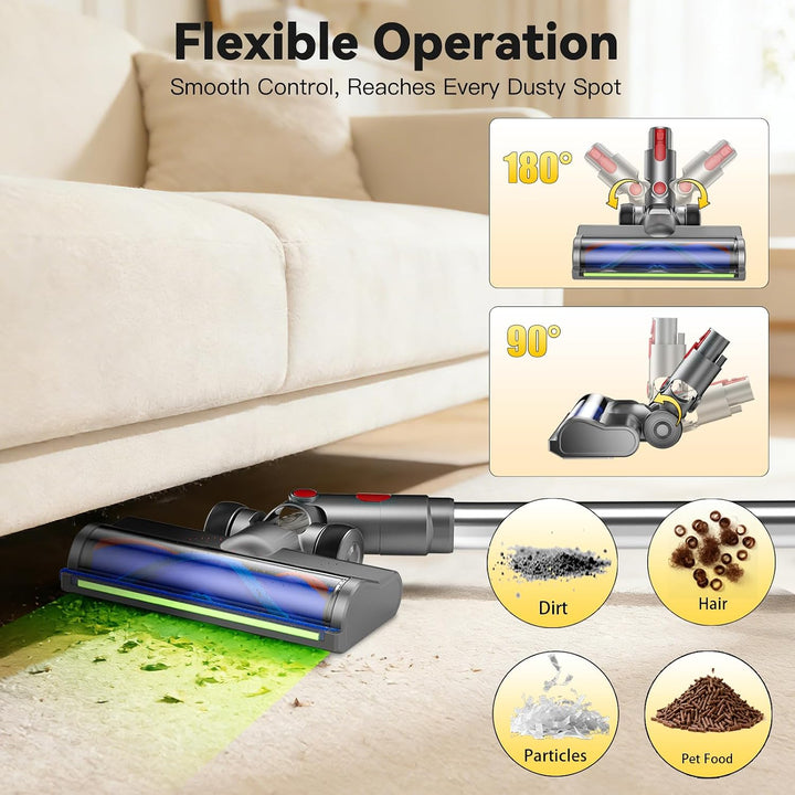 Upgrade Bürste kompatibel für Dyson V7 V8 V10 V11 V15 Staubsauger Ersatzteil Direktantrieb Reiniger