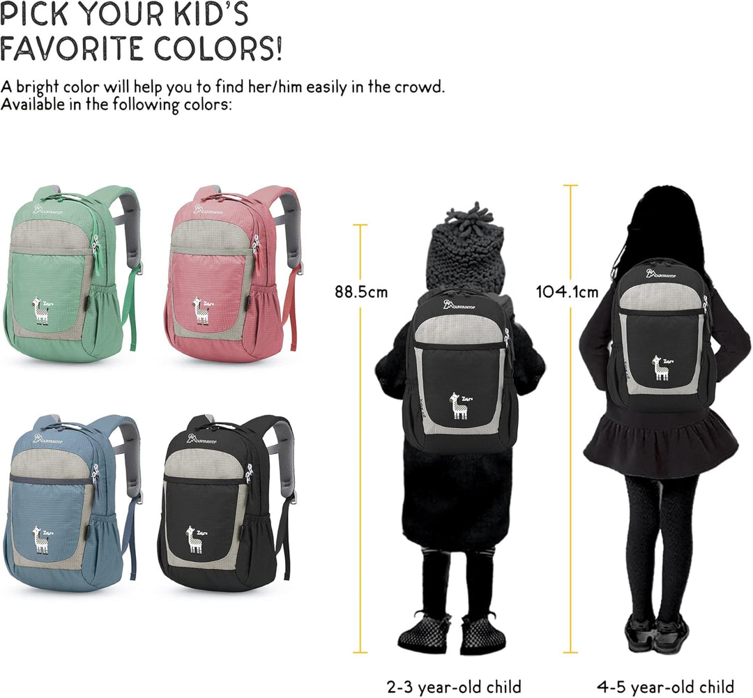MOUNTAINTOP Kinderrucksack mit Brustgurt Kindergartenrucksack Mädchen Jungen Rucksack Mini Schultasc