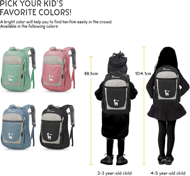 MOUNTAINTOP Kinderrucksack mit Brustgurt Kindergartenrucksack Mädchen Jungen Rucksack Mini Schultasc