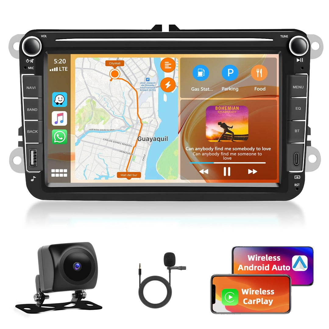 4GB+64GB Android Autoradio für VW Passat B6 T5 Golf 5 6 Polo 6R Tiguan T5 Jetta Seat Skoda, Carplay