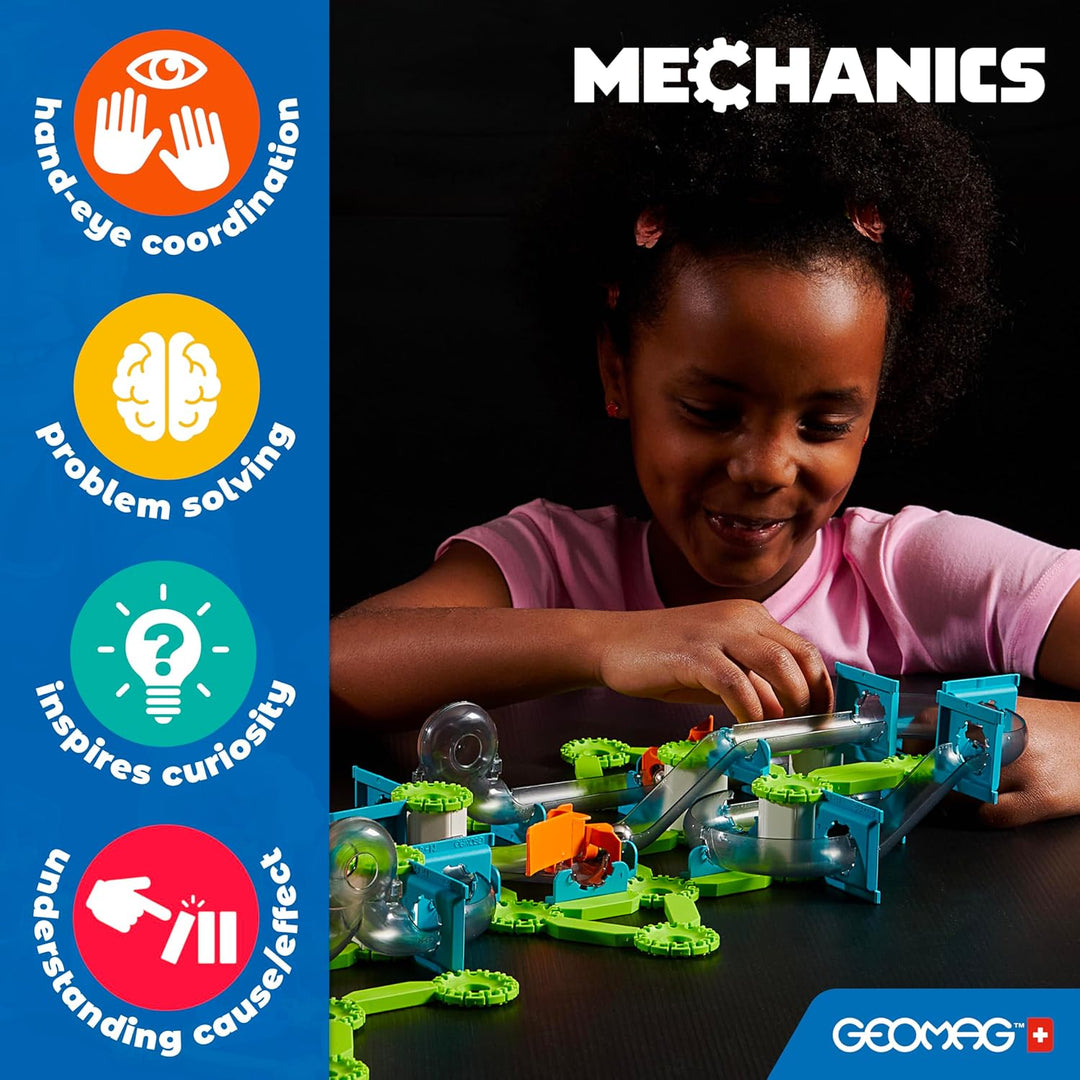 Geomag - Mechanics Challenge Goal - Educational and Creative Game for Children - Magnetic Building B