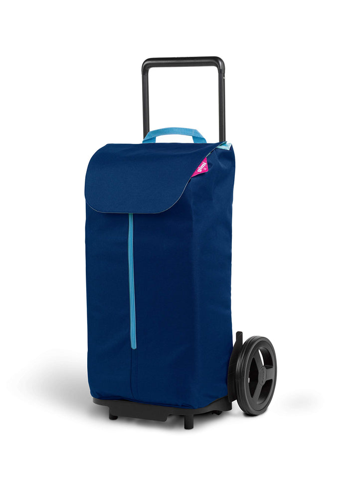 Gimi Komodo Einkaufswagen, Stahl und Polyester, Blau, 1.25 picometer One Size Blau, One Size Blau