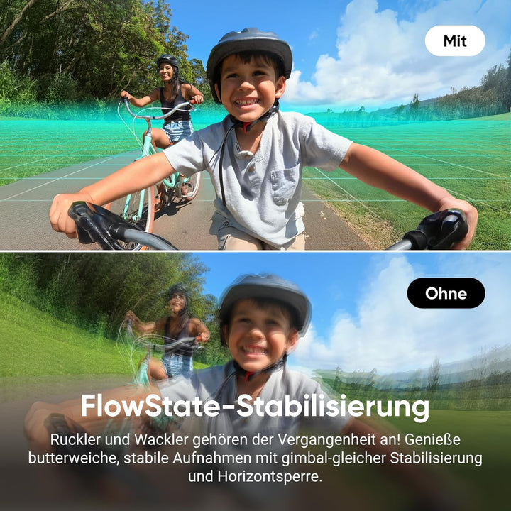 Insta360 GO 3S Fahrrad-MultiView-Bundle 64 GB Weiss - Tragbare 4K Mini-Kamera, Freihand-POVs, Überal