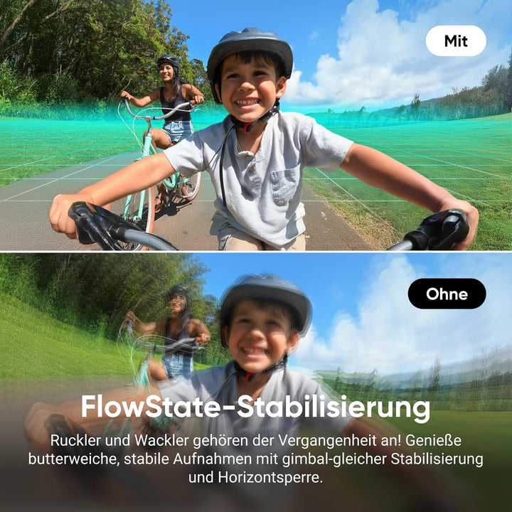 Insta360 GO 3S Fahrrad-MultiView-Bundle 128 GB Weiss - Tragbare 4K Mini-Kamera, Freihand-POVs, Übera