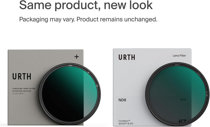 Urth 62 mm Graufilter ND8 (3 Stop) ND Filter (Plus) 62mm, 62mm